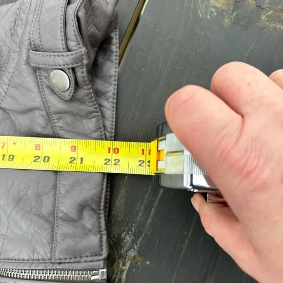 J2 Vegan Friendly Faux Leather Jacket Womens Sz M - Picture 6 of 7